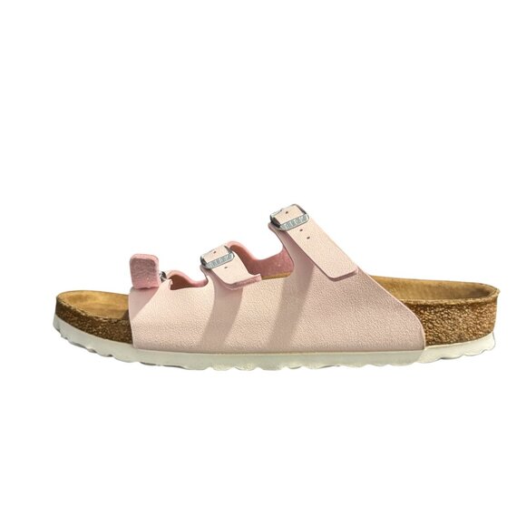Birkenstock Florida Fresh Brushed Rose 3 Straps Sandal Womens, Size 39 - Picture 3 of 10